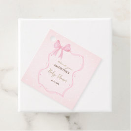 Hand plockade Bow Elegant Ram-punkter Gåvor Etiketter