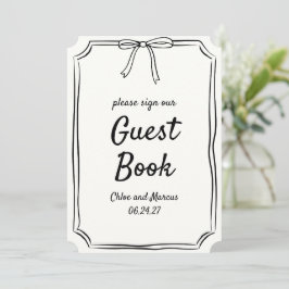 Hand plockade Bow Timless Coquette Guest Bok-tecke