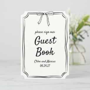 Hand plockade Bow Timless Coquette Guest Bok-tecke