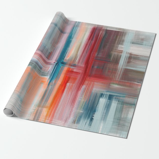 Hand plockade bra konsmålning. Olja på arbetsyta,  Presentpapper (Utrullad)