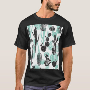 Hand plockade Cacti: Sömlös docka T Shirt