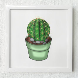 Hand plockade Cactus Succulent Poster