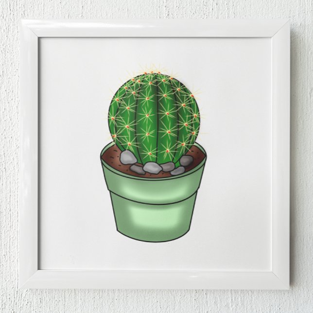 Hand plockade Cactus Succulent Poster (Skapare uppladdad)
