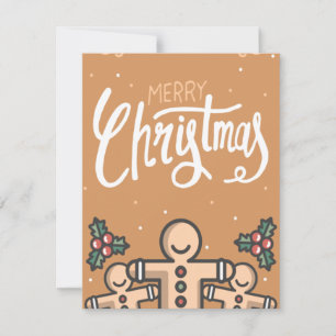 HAND PLOCKADE CHRISTMAS-KORT JULKORT