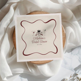 Hand plockade Cocktails Vågigt Ram Möhippa Pappersservett