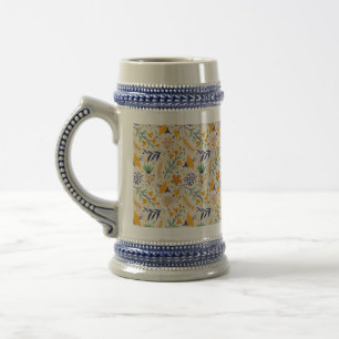 Hand plockade Colorful Blommönster-23595 Sejdel