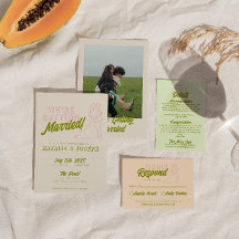 Hand plockade Colorful Retro fet Funky Bröllop