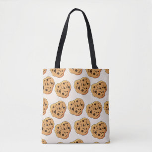 Hand plockade Cookies Tecknad Mönster Tygkasse