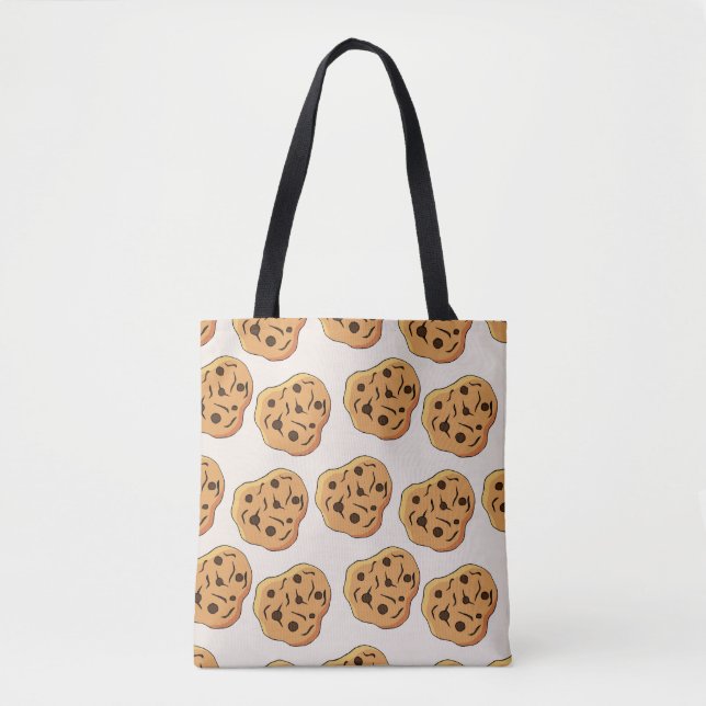 Hand plockade Cookies Tecknad Mönster Tygkasse (Framsida)