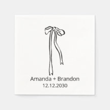 Hand plockade Coquette Bow Bröllop