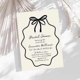 Hand plockade Coquette Bow Möhippa Inbjudningar