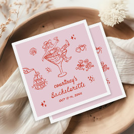 Hand plockade Cowgirl Bachelorette Helg Pappersservett