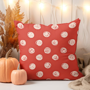 Hand plockade Cream Polka Dot Kudde