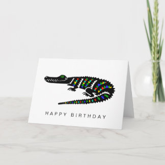 Hand plockade CROCODILE - Wildlife - Nature Kort