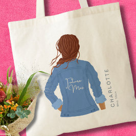 Hand plockade Denim Jacka Red Hair Future Mrs. Tygkasse