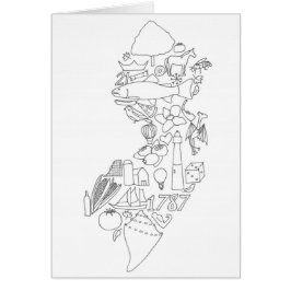 Hand plockade Det här är Jersey-hälsningskort Hälsningskort