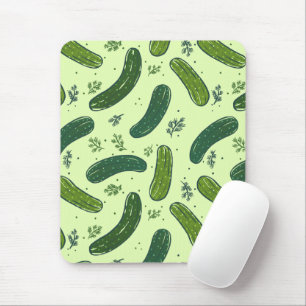Hand plockade Dill Pickle Mönster Musmatta