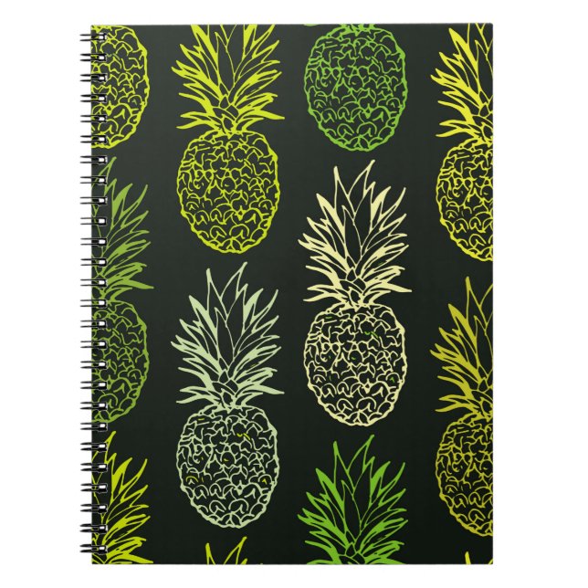 Hand plockade doodle-blommönstret. Handflatan leav Anteckningsbok (Framsidan)