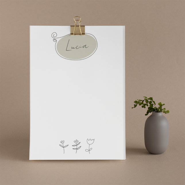 Hand plockade Doodles PostIT® Notes-mall Post-it Block (Skapare uppladdad)