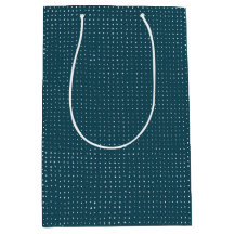 Hand plockade Dots på Mörk Teal