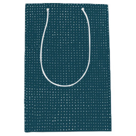 Hand plockade Dots på Mörk Teal