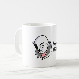 Hand plockade Dracula halloween Kaffemugg