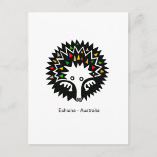 Hand plockade - ECHIDNA - Aussie wildlife - Nature Vykort