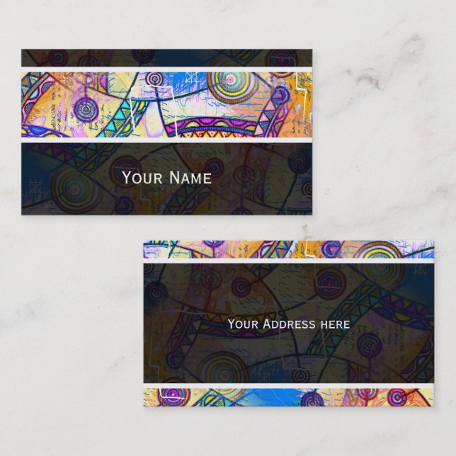 Hand plockade efter EDDArt - Dream  1 Visitkort (Fram/baksida)