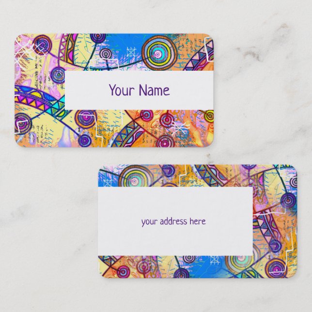 Hand plockade efter EDDArt - Dream  1 Visitkort (Fram/baksida)