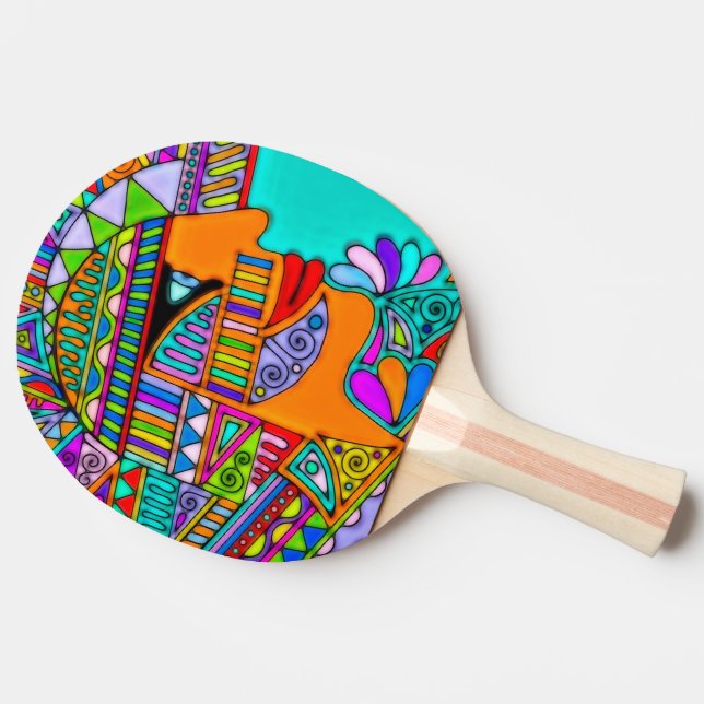 Hand plockade efter EDDArt - farao 1 Pingisracket (Sidan)
