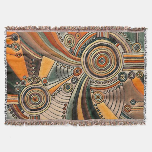 Hand plockade efter EDDArt - tankar 1 Filt (Framsidan)