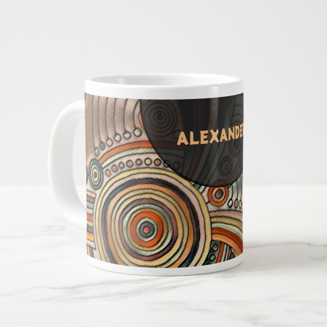 Hand plockade efter EDDArt - tankar 1 Jumbo Mugg (Framsida vänster)
