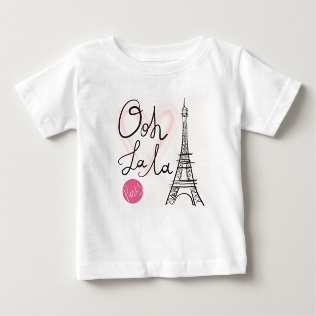 Hand plockade Eiffel Torn Tee (Framsida)
