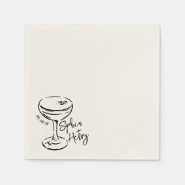 Hand plockade Espresso Martini, Pub Cocktail Bröll Pappersservett