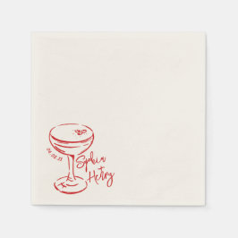 Hand plockade Espresso Martini, Pub Cocktail Bröll Pappersservett