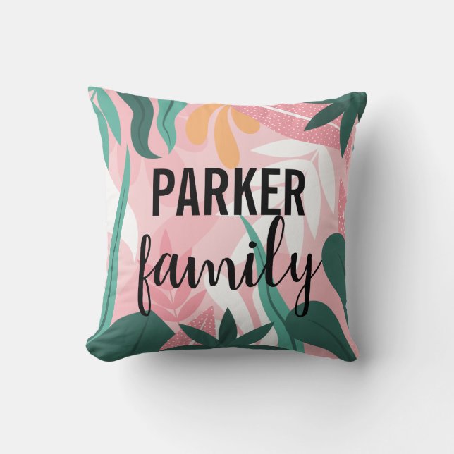 Hand plockade Exotic Löv - bakgrund Kudde (Framsida)