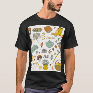 Hand plockade-färgen: Färgfull Vintage T Shirt