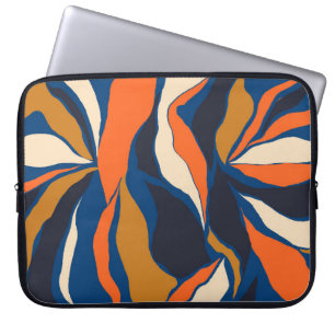 Hand plockade färglös abstrakt mönster. Kreativ ko Laptop Fodral