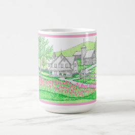 Hand plockade Farm Rosa 15 oz mugg