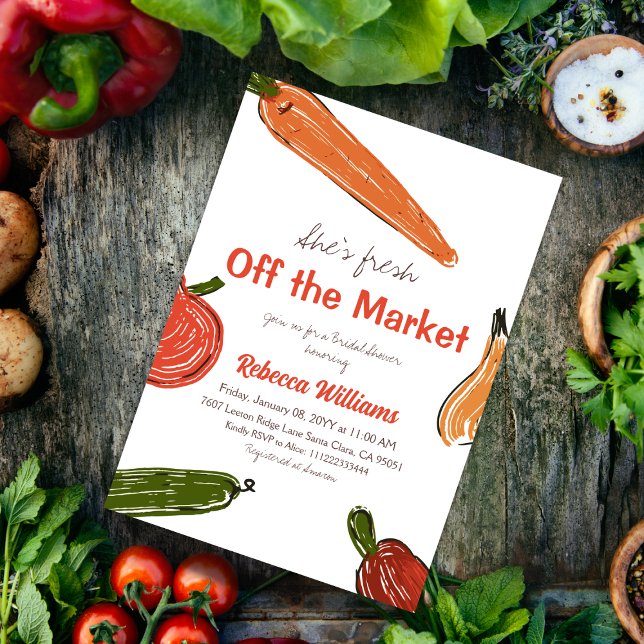 Hand plockade färsk utanför Möhippan på marknaden Inbjudningar (Skapare uppladdad)