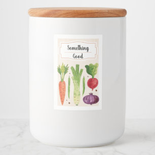 hand plockade Färska grönsaker III Livsmedelsmä Mat Etikett