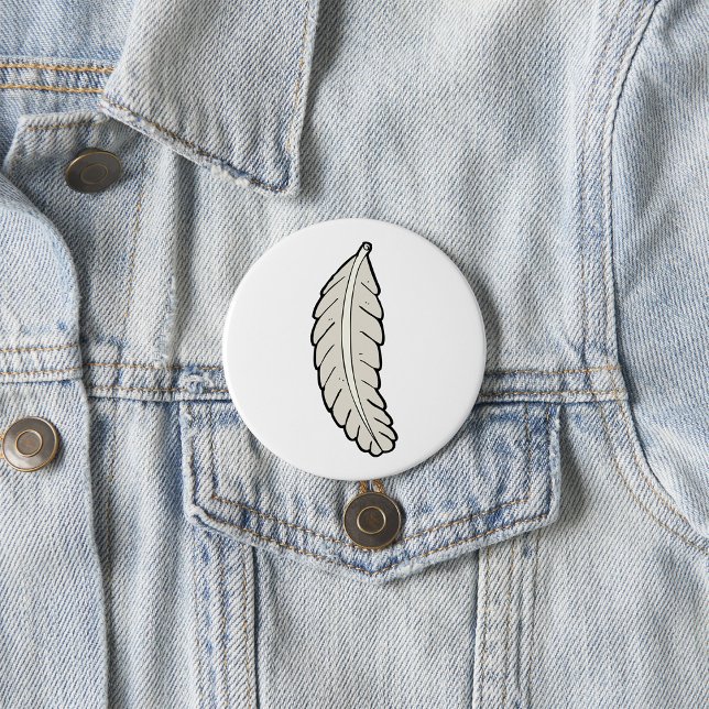 Hand plockade Feather-minimalistisk natur Knapp (Skapare uppladdad)