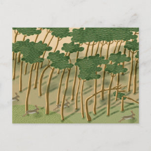 Hand plockade Forest Helg Vykort