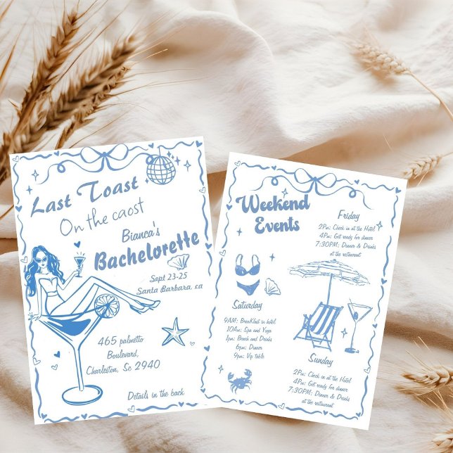 Hand plockade förra gisten på Bachelorette i Kuste Inbjudningar (Skapare uppladdad)