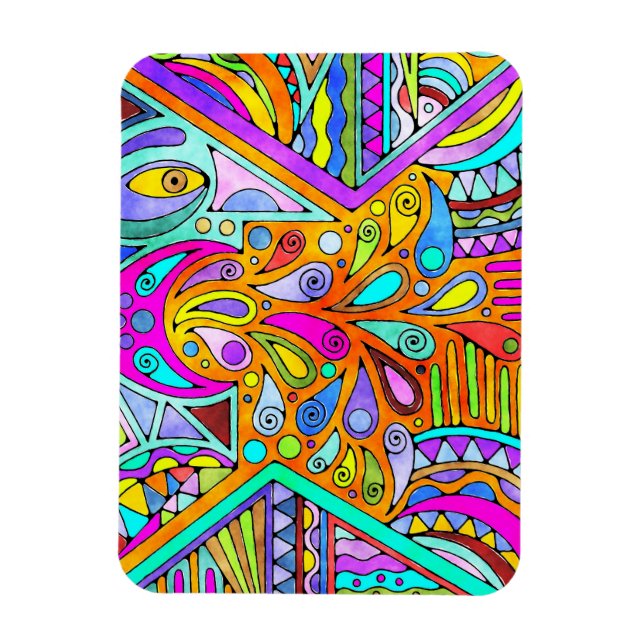 Hand plockade från EDDArt - Blah Blah Blah 1 Magnet (Vertikal)