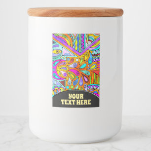 Hand plockade från EDDArt - Blah Blah Blah 1 Mat Etikett