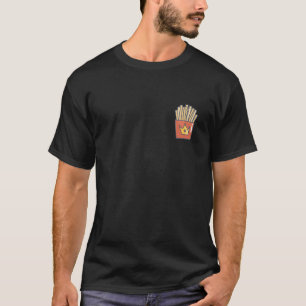 Hand plockade Fransk Fries Potatis snabbmat T Shirt