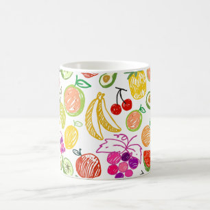Hand plockade Fruit Kaffemugg