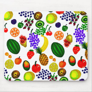 Hand plockade Fruit Medley Mönster Musmatta