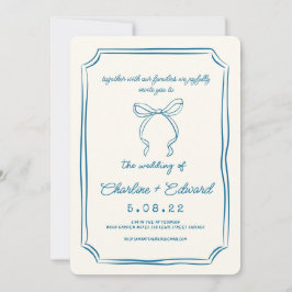 Hand plockade Funky Teckning Handwriter Bröllop Inbjudningar